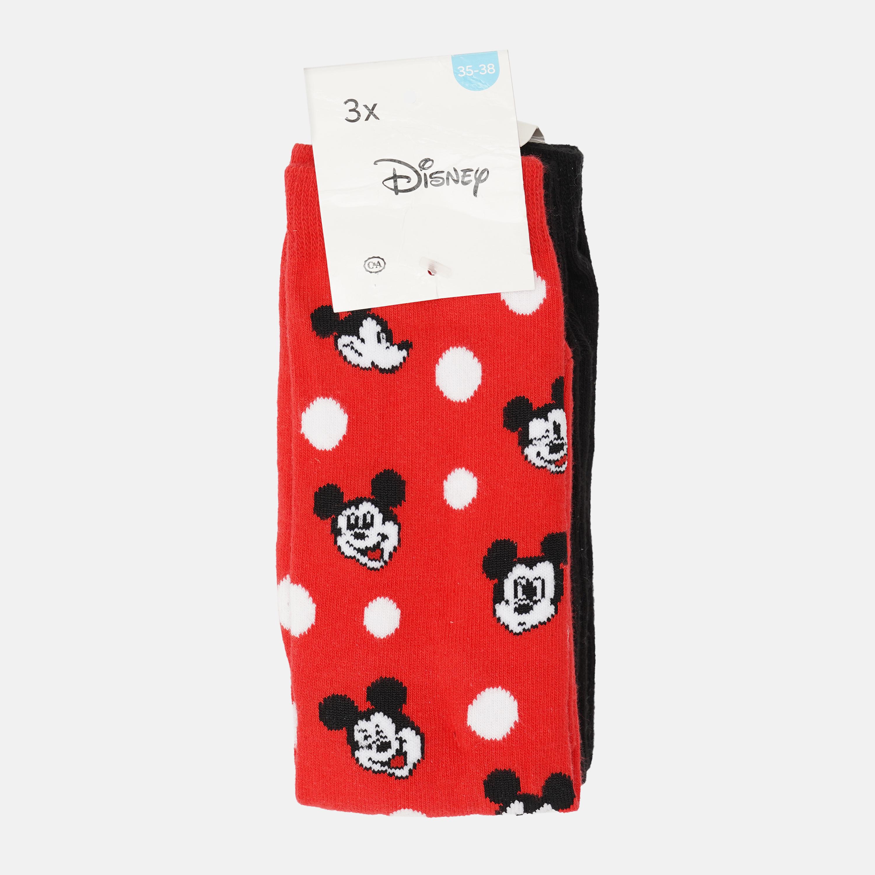 Носки C&A 3 пары р. 39-42 Красный/Черный (7900179840600)