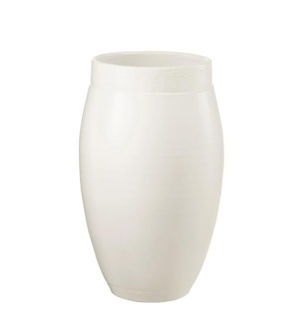 Ваза J-LINE керамическая 37 см Белый