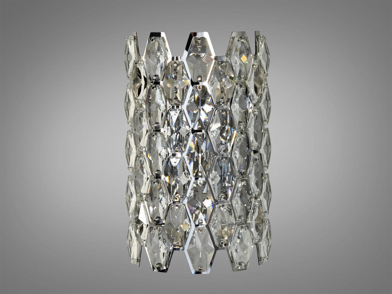 Бра хрустальный для гостиной и офиса Diasha 9136-B260CH Хром (2816779388)