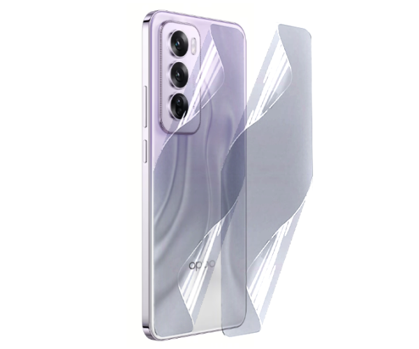 Противоударная гидрогелевая пленка Hydrogel Film для Oppo Reno12 Pro 5G на заднюю панель, Transparent