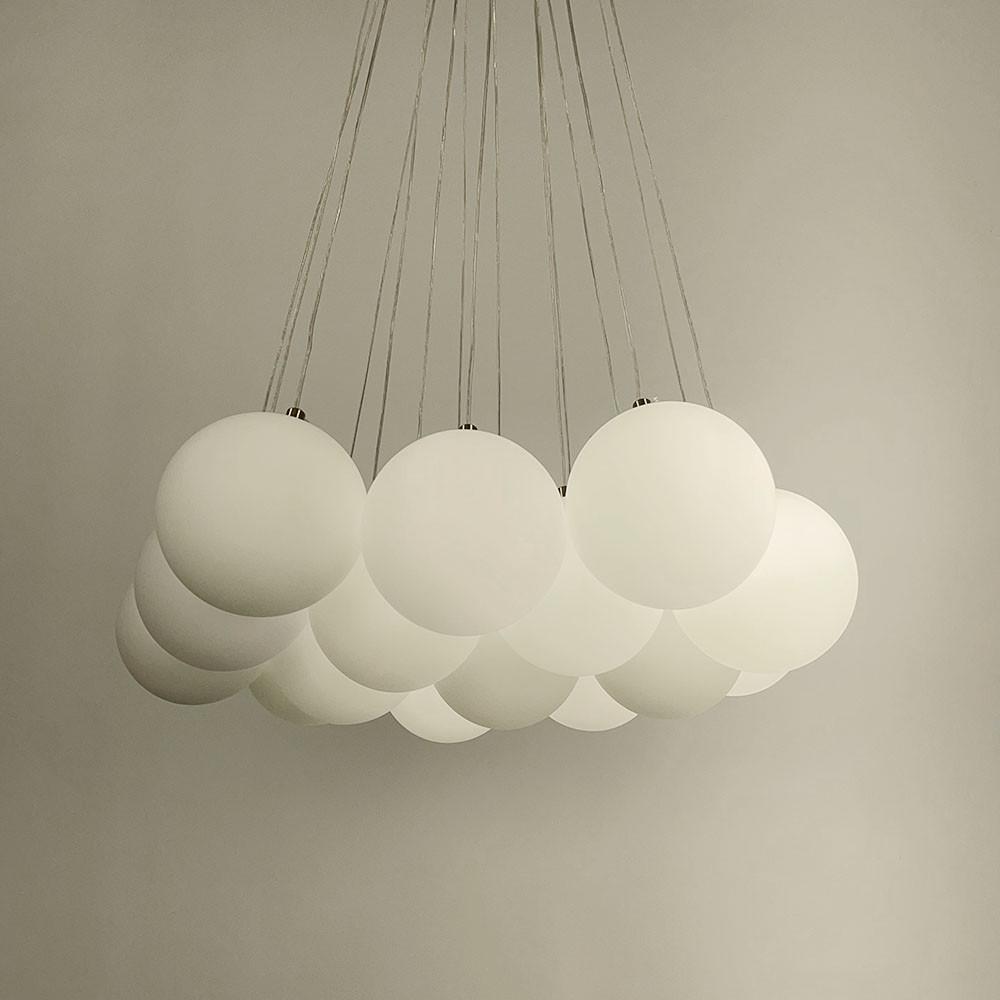 Люстра-пучок на 15 білих плафони Латунь (MJ201/15 AB+WT) - фото 8