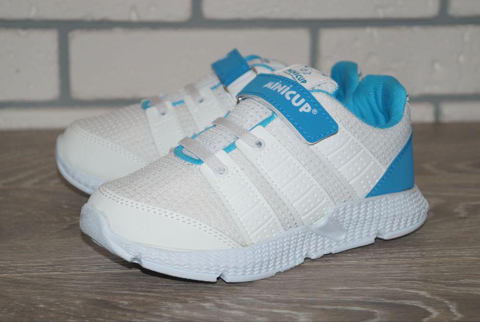 Кроссовки Minicup 31 р. 19,5 см Белый/Голубой (30180-31)