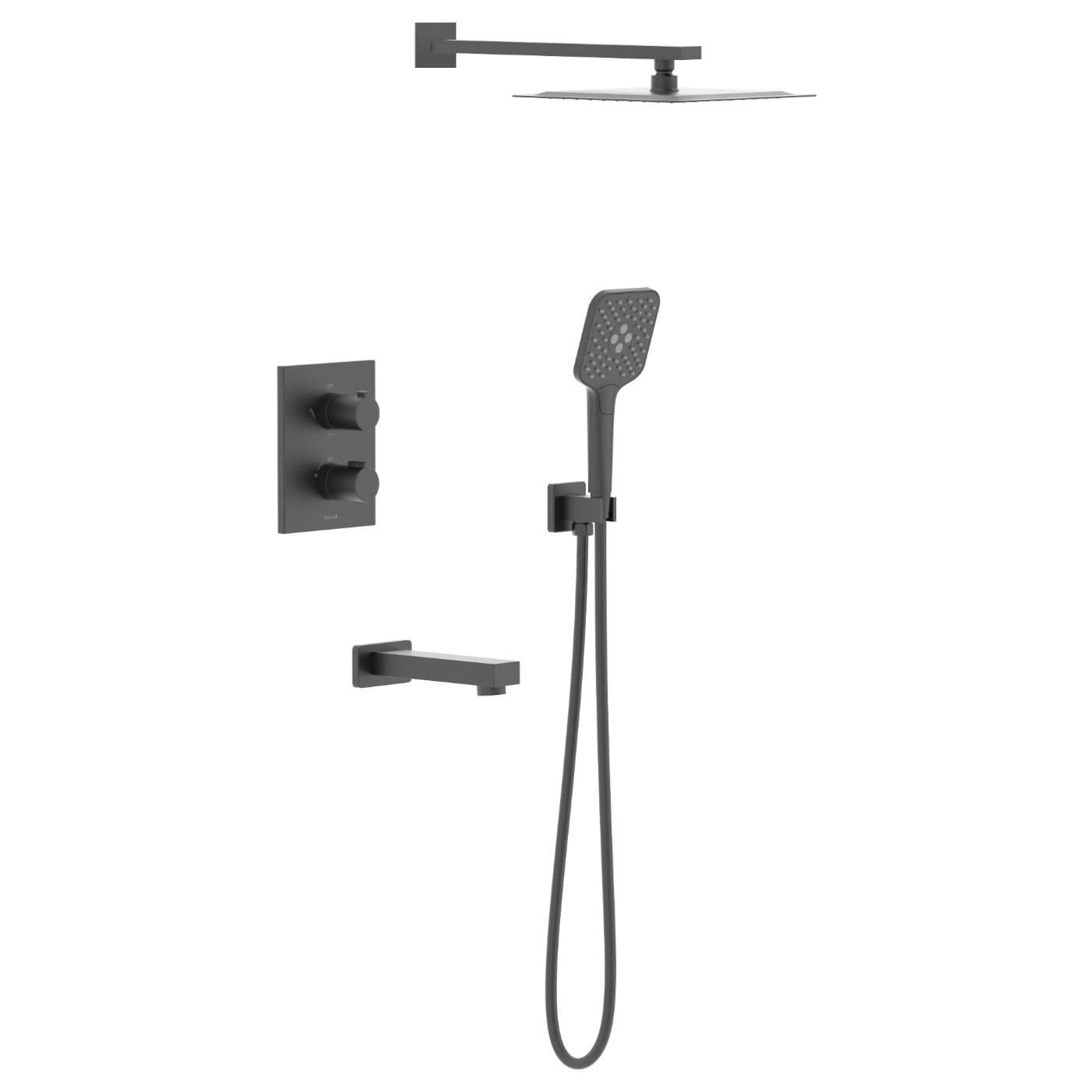 Душова система Imprese Judit з термостатом латунь Чорний матовий (t04810810STC)