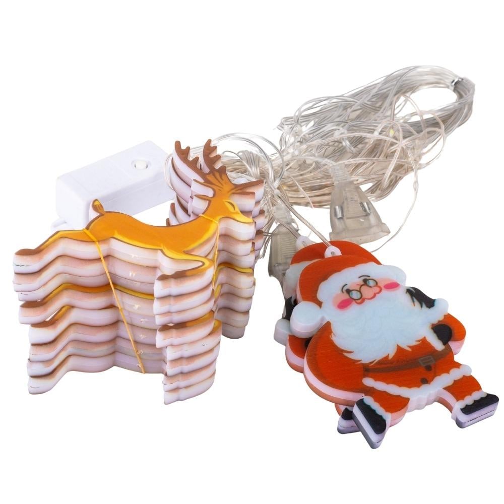 Гирлянда-штора Санта и олени 100LED разноцветная 3,3 м от электросети (9133-030) - фото 3 Гирлянда-штора Санта и олени 100LED разноцветная 3,3 м от электросети (9133-030) - фото 3