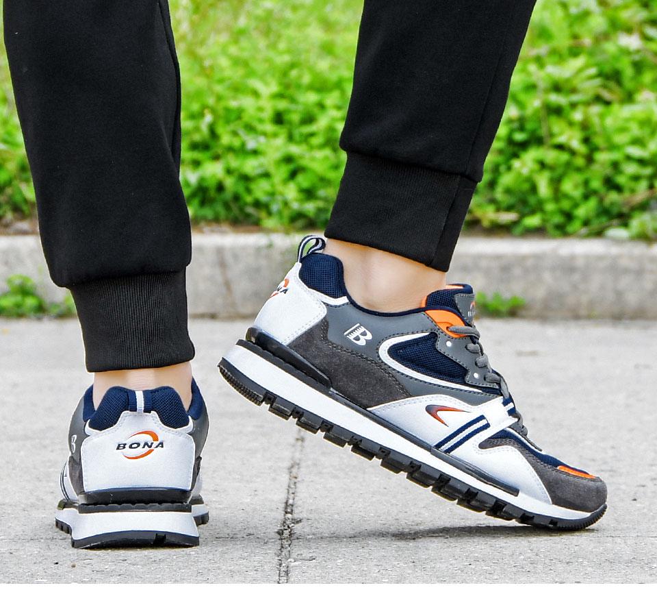 Кросівки чоловічі Bona замша/текстиль/шкіра р. 42 Сірий/Білий/Синій (6804973) - фото 3 Кросівки чоловічі Bona замша/текстиль/шкіра р. 42 Сірий/Білий/Синій (6804973) - фото 3