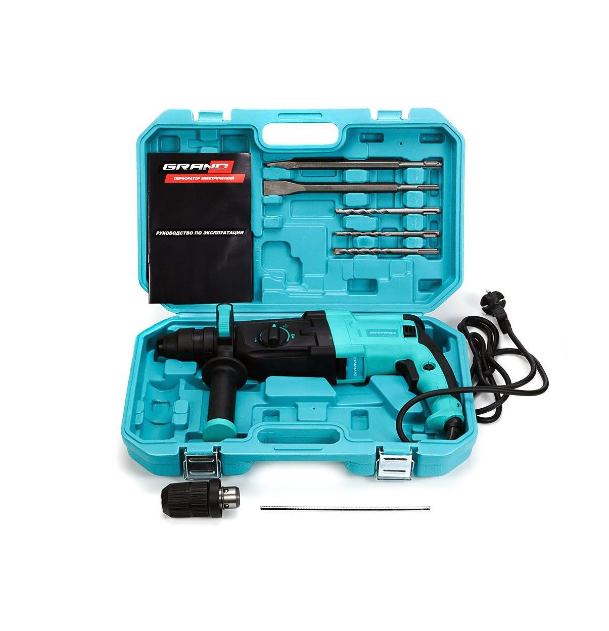 Електричний перфоратор Grand ПЕ-1500DFR - фото 2 Електричний перфоратор Grand ПЕ-1500DFR - фото 2