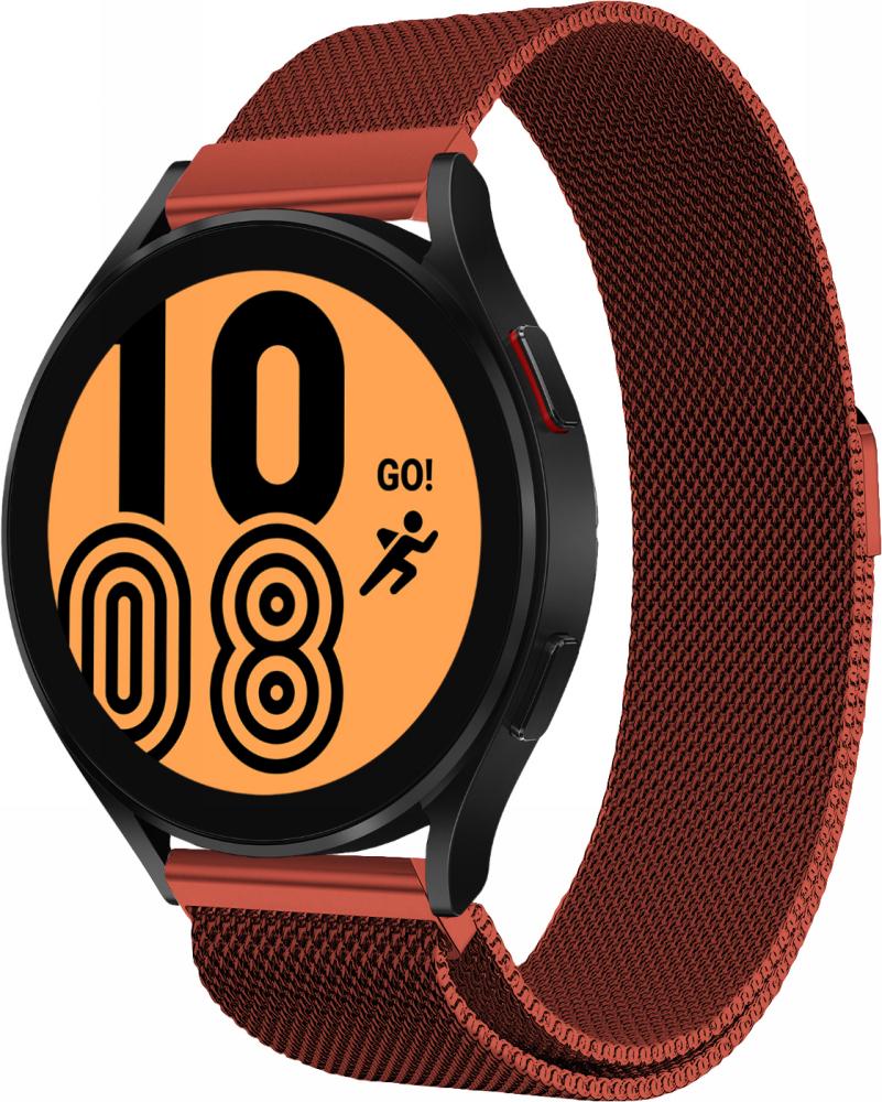 Ремешок Миланская Петля Milano для Galaxy Watch 4 44 мм Red (23084-2D)