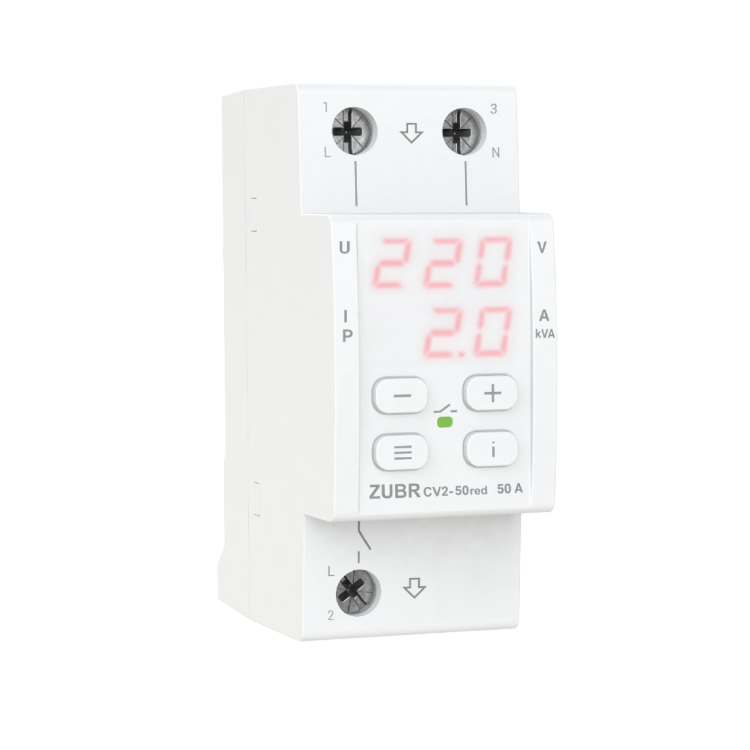 Реле напряжения ZUBR CV2-50red (18003780)
