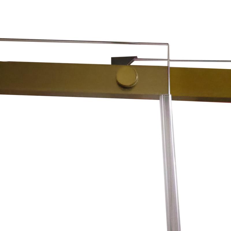 Душевая кабина без поддона KOER SR SC03-90x90x200-TR-12 прозрачное стекло Easy Clean 6мм, матовое золото (KR5358) - фото 3 Душевая кабина без поддона KOER SR SC03-90x90x200-TR-12 прозрачное стекло Easy Clean 6мм, матовое золото (KR5358) - фото 3