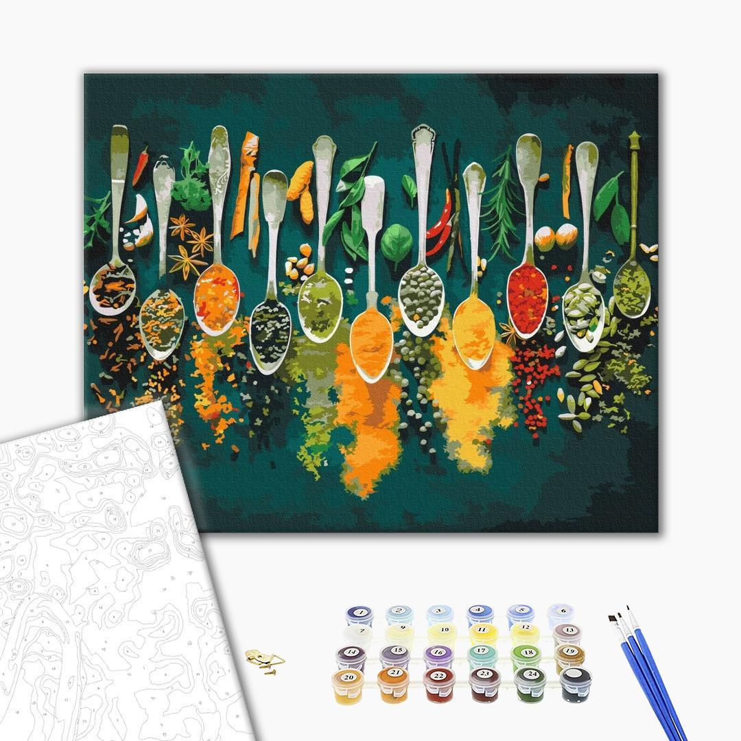 Картина по номерам BrushMe Пряные специи 40х50 см (BS52897) - фото 2 Картина по номерам BrushMe Пряные специи 40х50 см (BS52897) - фото 2