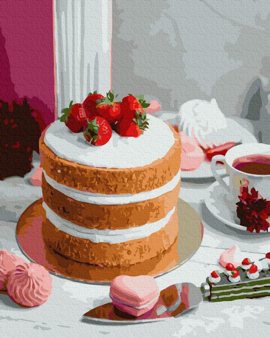 Картина по номерам Brushme GX37548 Ягодный десерт 40x50 см (1334433341) Картина по номерам Brushme GX37548 Ягодный десерт 40x50 см (1334433341)