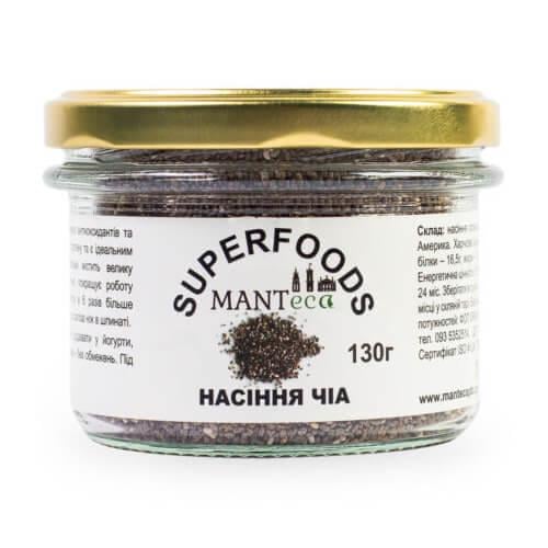 Насіння чіа Manteca Chia Seeds 130 г (MNT-9654)