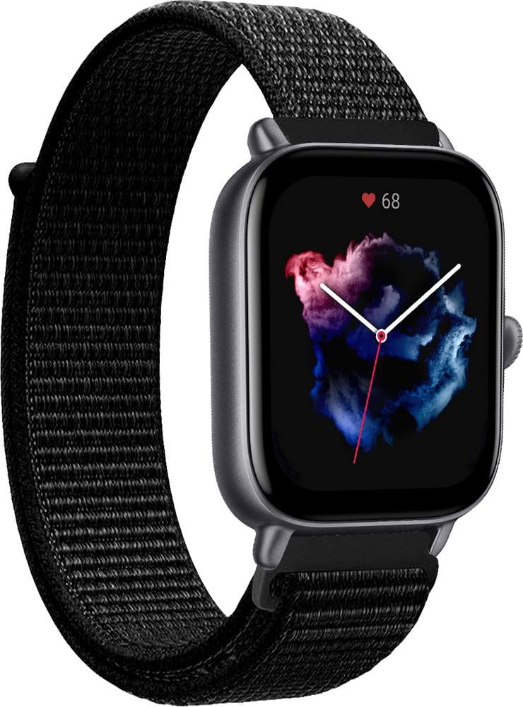 Ремешок нейлоновый Sport Loop для Amazfit GTS 3 Black (15119-2B)
