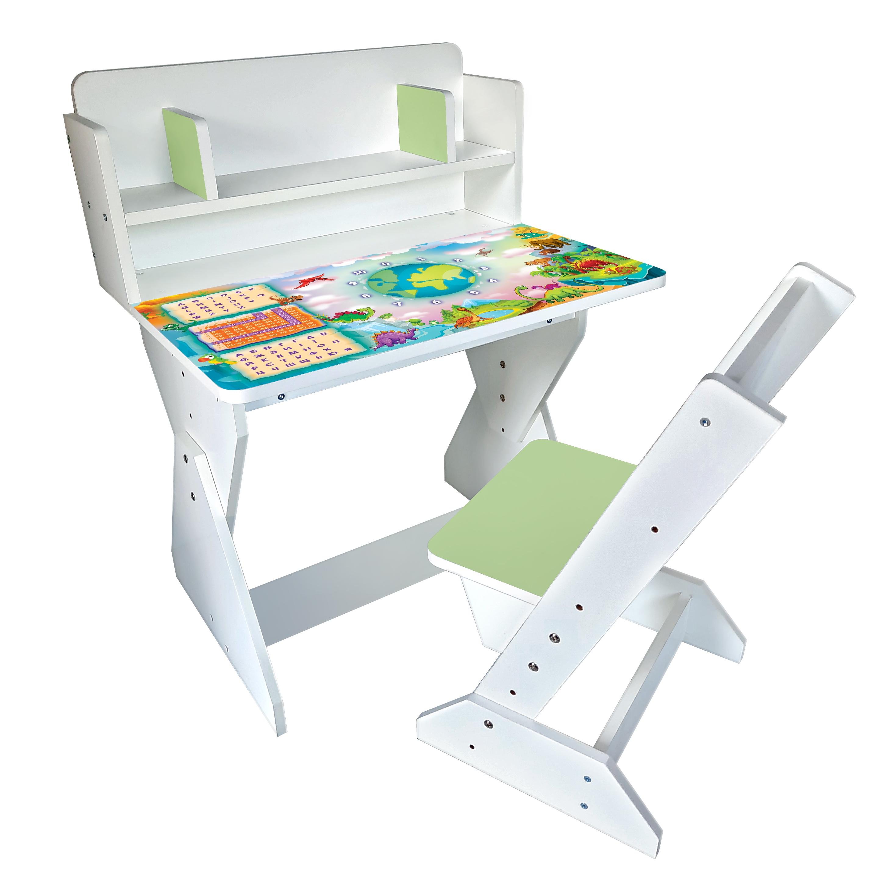 Парта со стульчиком Holy Wood П01 регулируемая с рисунком Динозавры (18137616) - фото 1