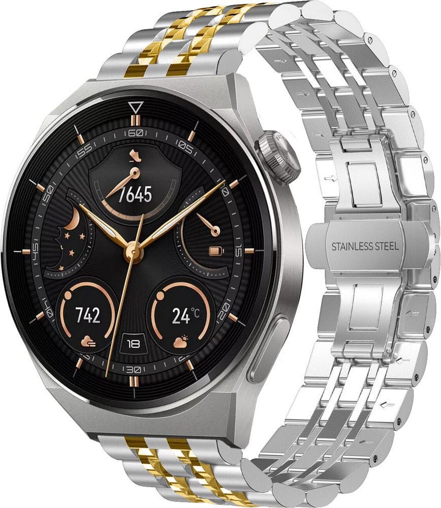 Браслет металлический Spinye Line для Huawei Watch GT3 Pro 46 мм Silver Gold (37321-67)