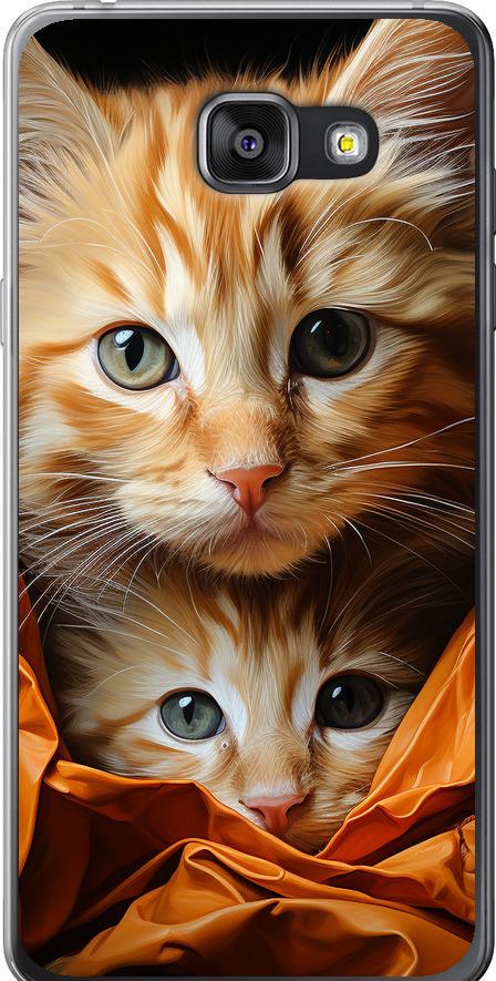 Чехол на Samsung Galaxy A7 (2016) A710F Котики 2 (5664t-121-42517)
