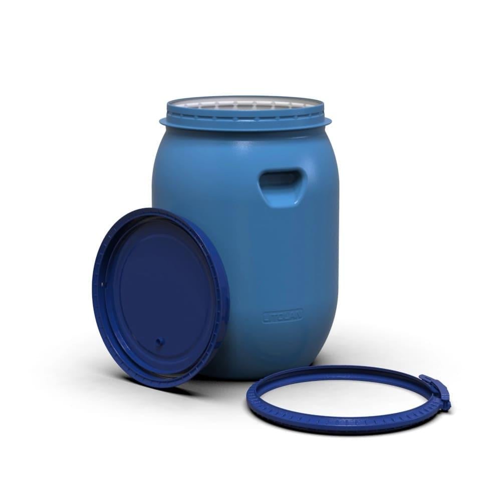 Бочка пластиковая Litolan с хомутом герметичная пищевая 55 л - фото 2 Бочка пластиковая Litolan с хомутом герметичная пищевая 55 л - фото 2