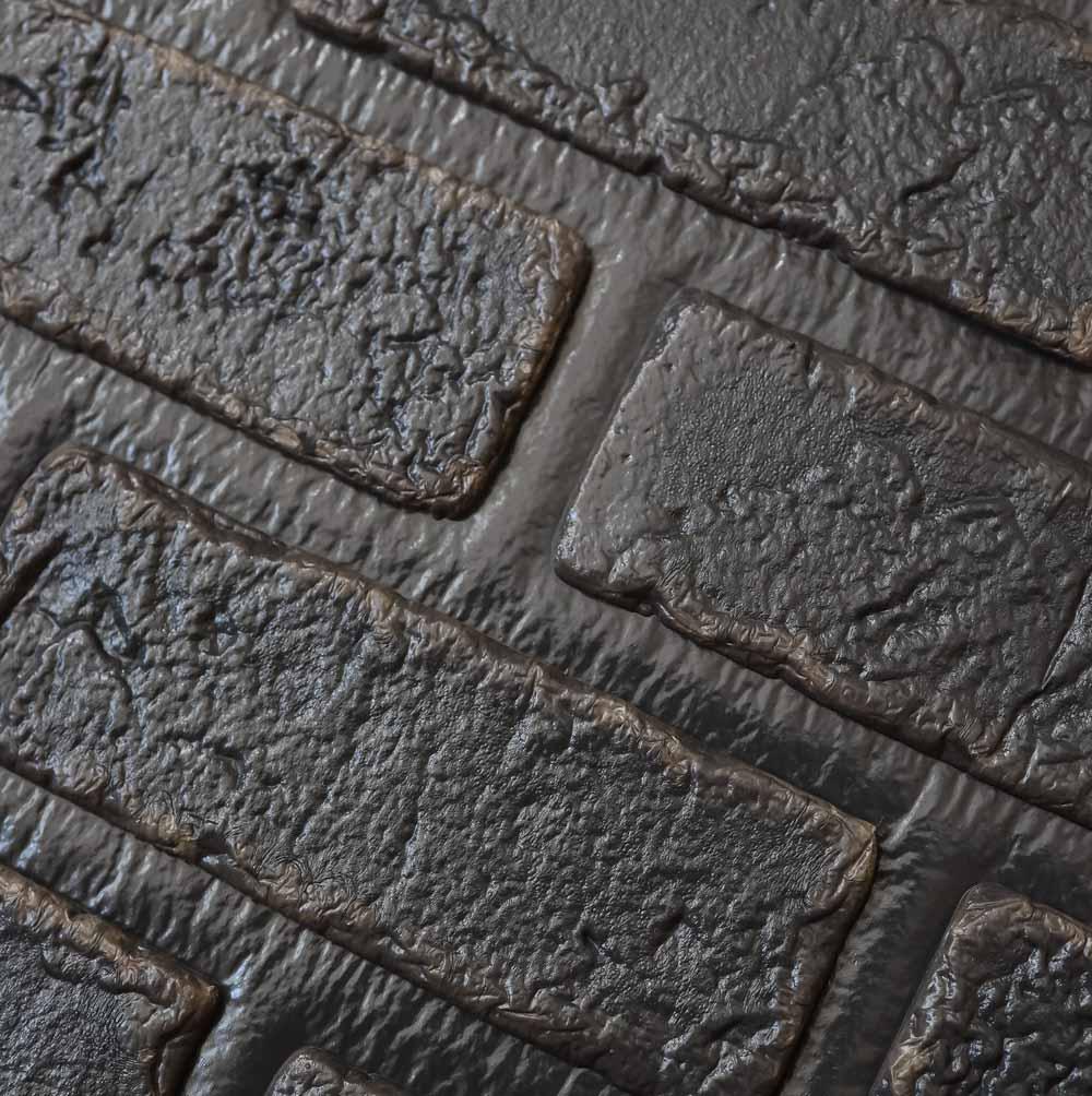 3D-панель декоративная самоклеющаяся Кирпич деко 700x700x5 мм Графитовый (579) - фото 2 3D-панель декоративная самоклеющаяся Кирпич деко 700x700x5 мм Графитовый (579) - фото 2