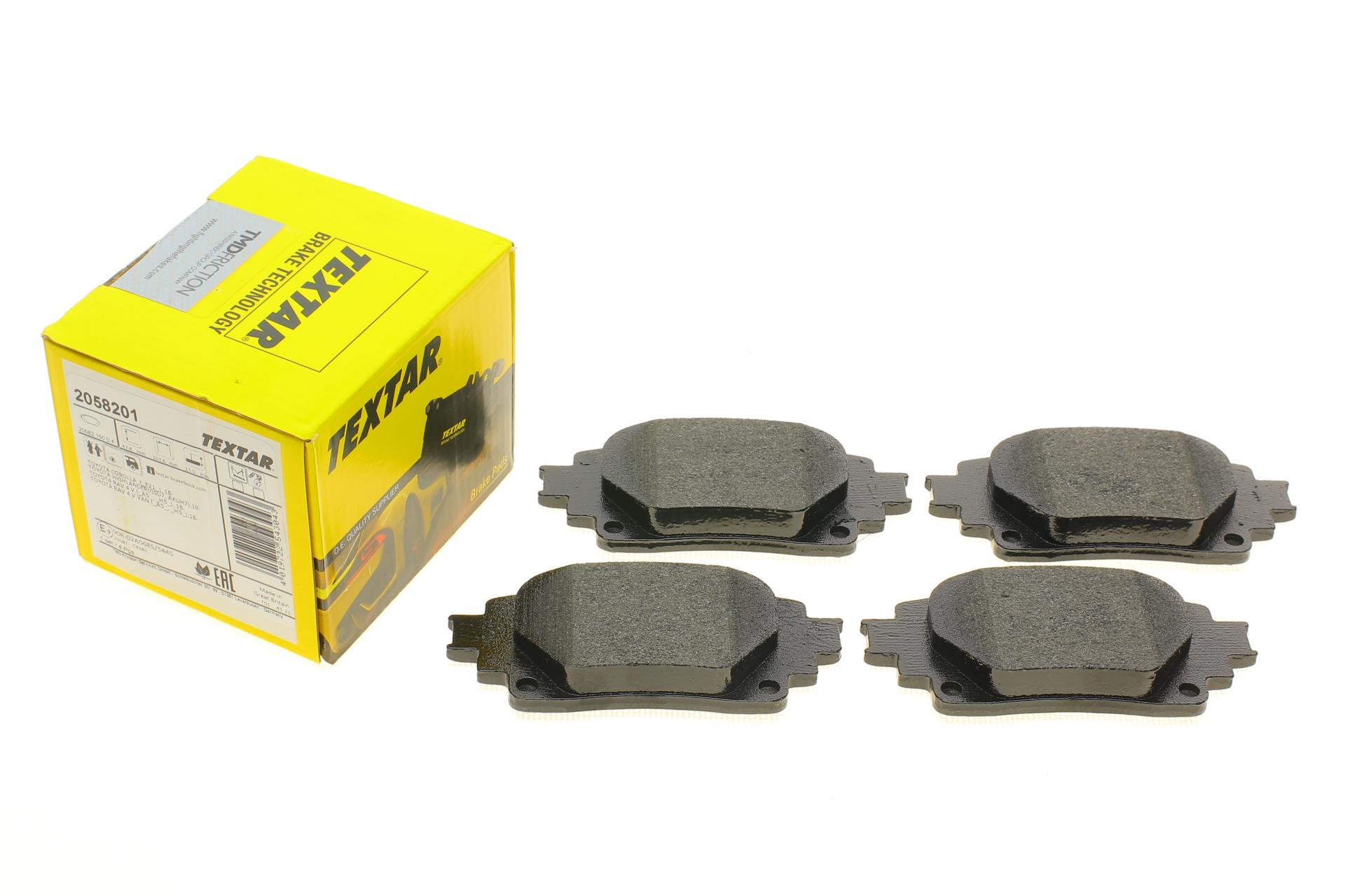 Колодки тормозные задние TEXTAR для Toyota Rav4 18-/Highlander 19- с датчиком (2058201) Колодки тормозные задние TEXTAR для Toyota Rav4 18-/Highlander 19- с датчиком (2058201)