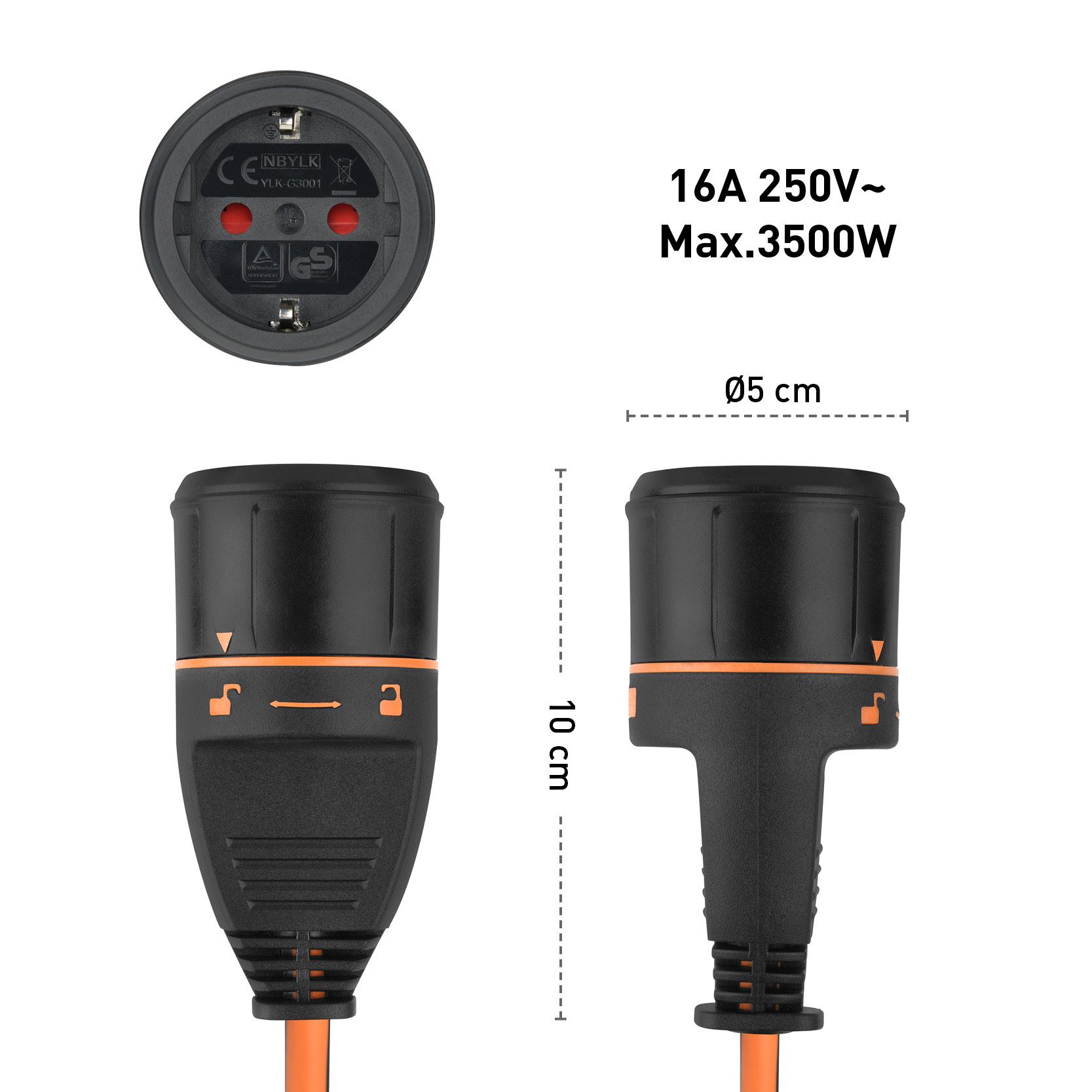 Удлинитель Electralock 40 м 2G1,5 с розеткой и механизмом предотвращает случайное отсоединение розетки - фото 3 Удлинитель Electralock 40 м 2G1,5 с розеткой и механизмом предотвращает случайное отсоединение розетки - фото 3