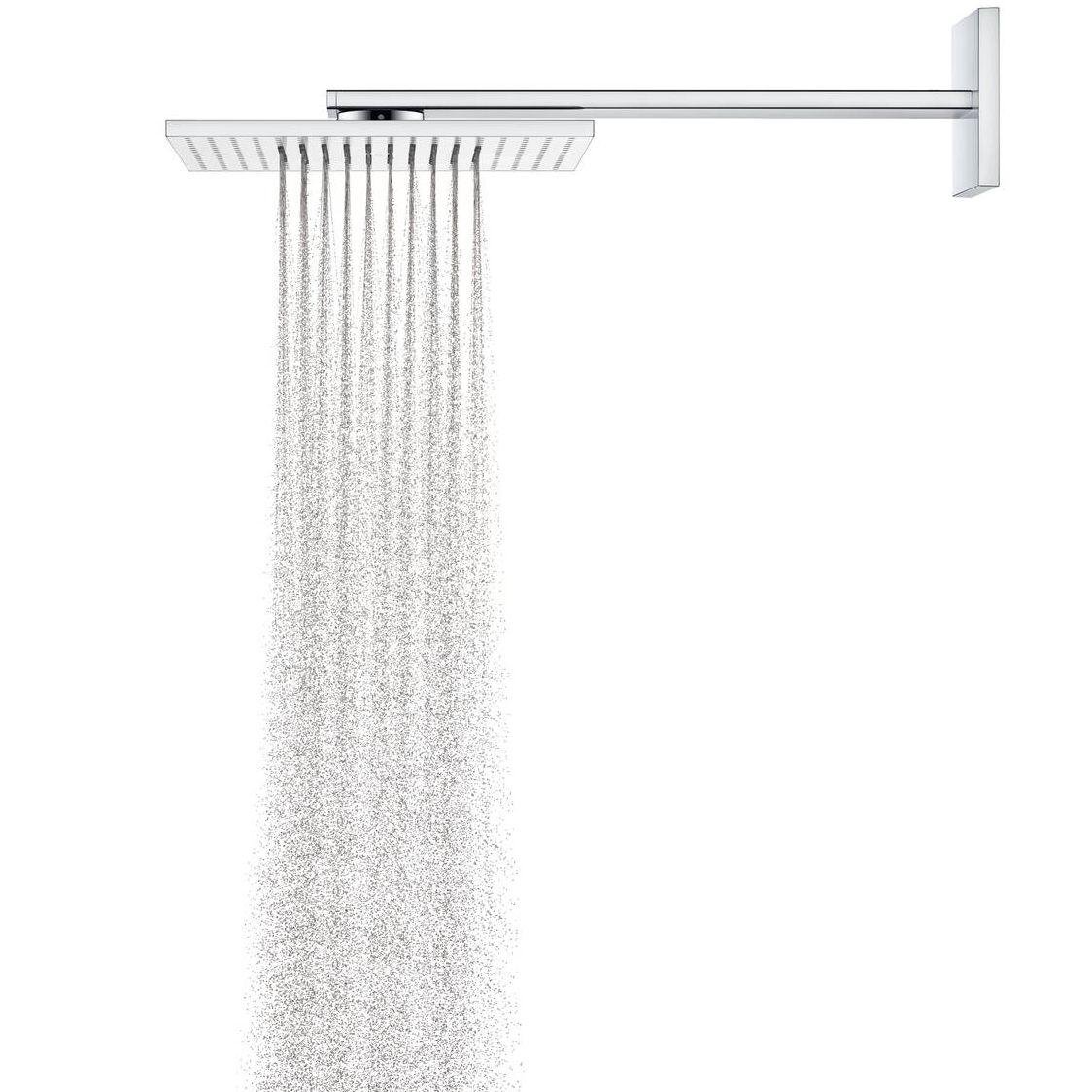 Душ верхний с держателем Axor ShowerSolutions 300х300 2jet Хром (35318000) - фото 2
