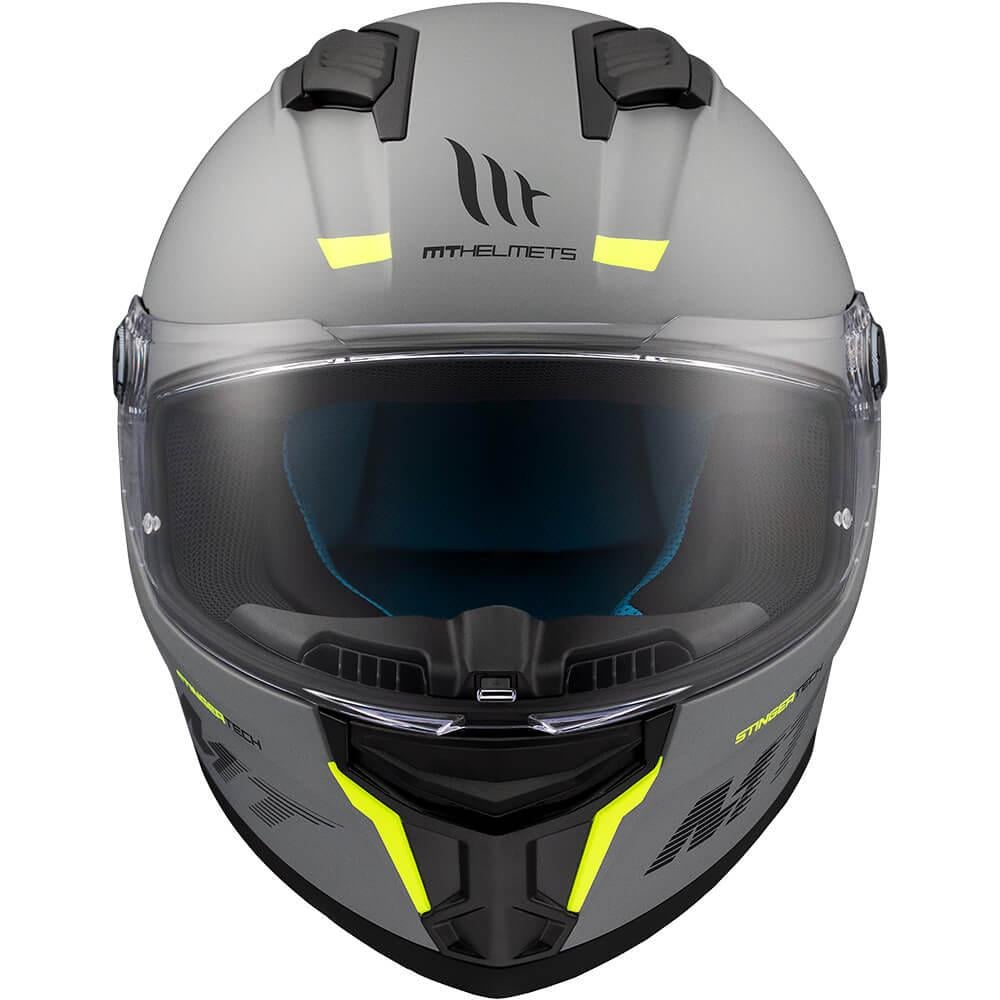 Мотошлем MT HELMETS STINGER 2 A12 Solid XS Matt Grey (29245) - фото 3