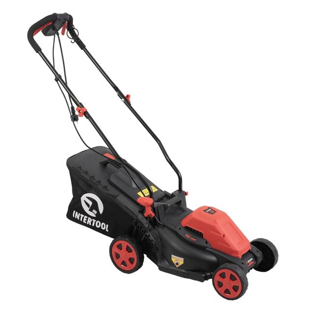 Газонокосарка електрична 1.4 кВт, 230 В~50 Гц, 3300 об/хв/340 мм/830-80 мм/35 л Газонокосарка електрична 1.4 кВт, 230 В~50 Гц, 3300 об/хв/340 мм/830-80 мм/35 л