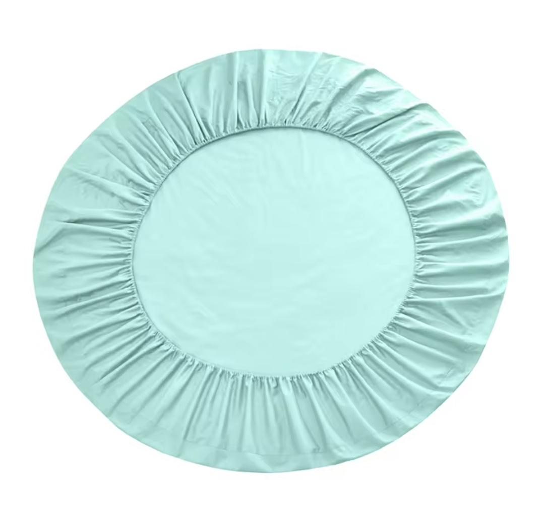 Простирадло на резинці кругле Текстилія бязь d 240 см Блакитний (02010426) - фото 4 Простирадло на резинці кругле Текстилія бязь d 240 см Блакитний (02010426) - фото 4