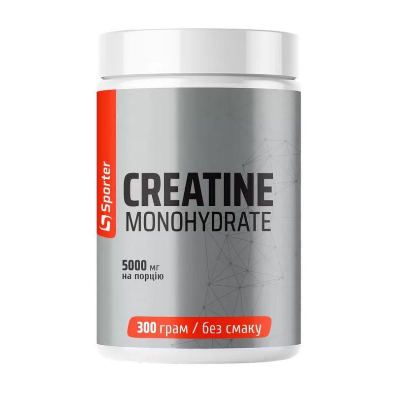 Креатин моногидрат Sporter Creatine Monohydrate 300 г Без вкуса