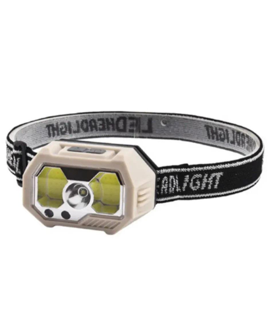 Фонарь налобный SH-S31-XPE+COB LED аккумуляторный с белым и красным светом (23710267)