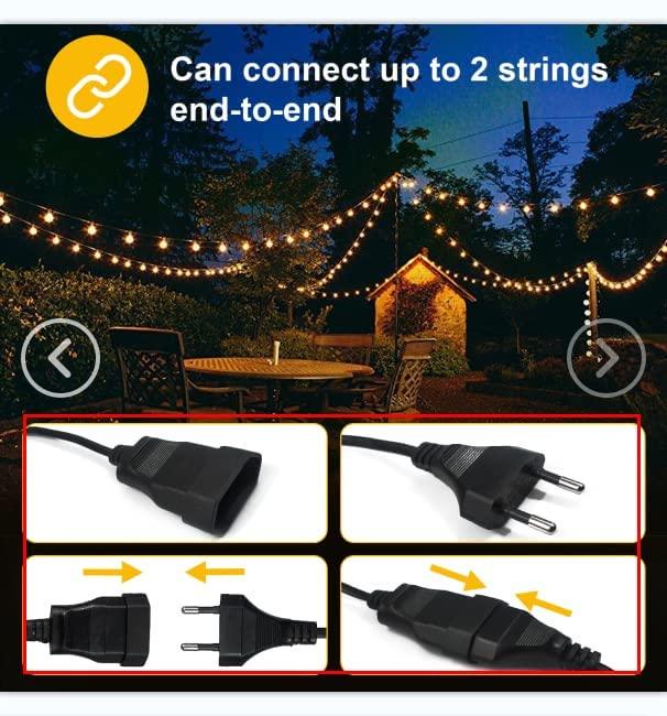 Светодиодная ретрогирлянда Togave LED-G40 10 м 30 ламп - фото 5