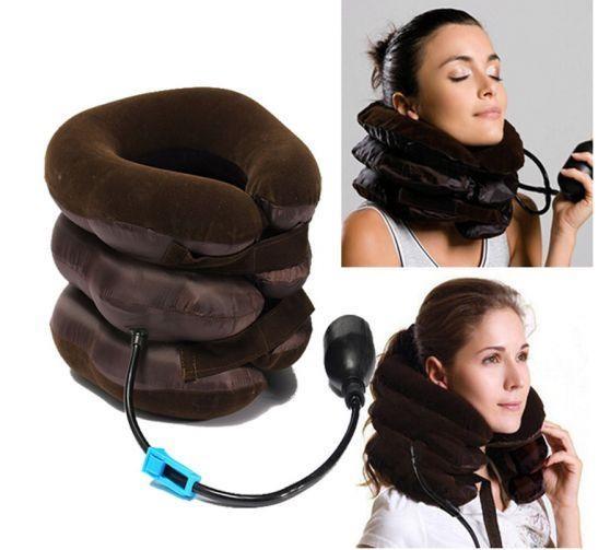 Массажер воротник для шеи Tractors for cervical spine надувной ортопедический - фото 2