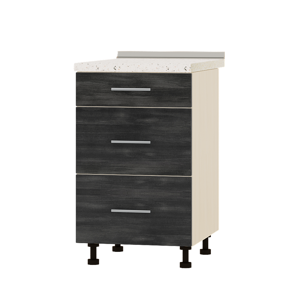 Шкаф нижний Эверест Оптима модуль Низ Н87-500 50х47х85 см Северное дерево темное/Дуб Молочный (04194)