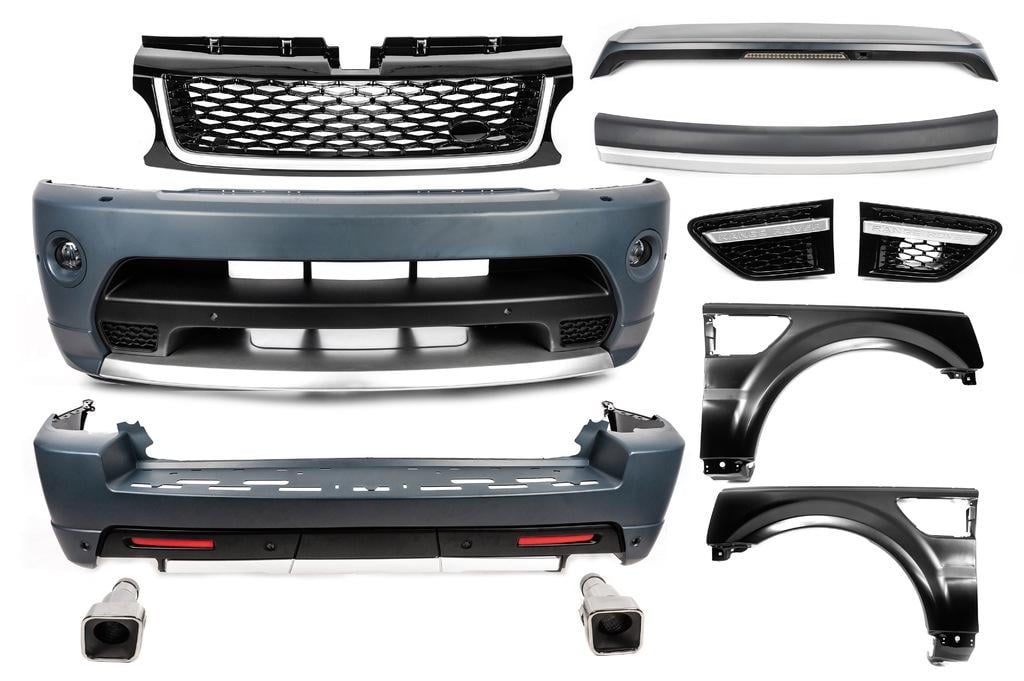 Обвес Autobiography с крыльями GBT для Range Rover Sport 2005-2013 гг. пластик Под покраску