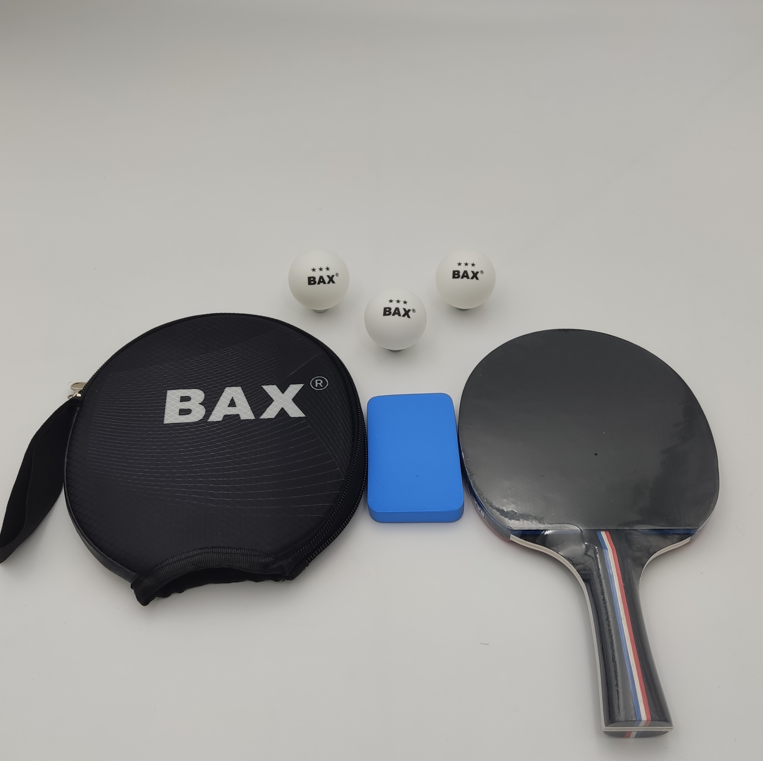Набор для настольного тенниса Bax ракетка/мячики 3 шт./губка для чистки ракеток Loki (151308+151300+151306)