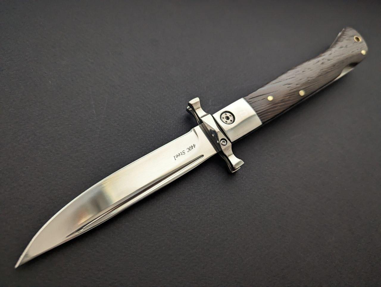 Нож складной туристический GR76 карманный сталь 440 C с гардой (23912405) - фото 3 Нож складной туристический GR76 карманный сталь 440 C с гардой (23912405) - фото 3