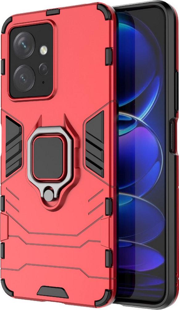 Противоударный чехол Xiaomi Redmi Note 12 (подставка кольцо) Red (32635-2D)