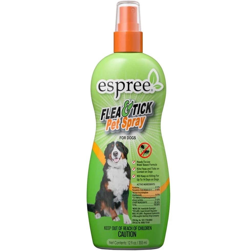 Спрей репеллентный Espree Flea&Tick Pet Spray от блох и клещей для собак в возрасте от 3 месяцев 355 мл (e00290)