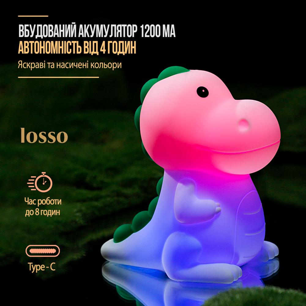 Ночник силиконовый LOSSO Dinosaur JX-20 Дракошка (373356915) - фото 3