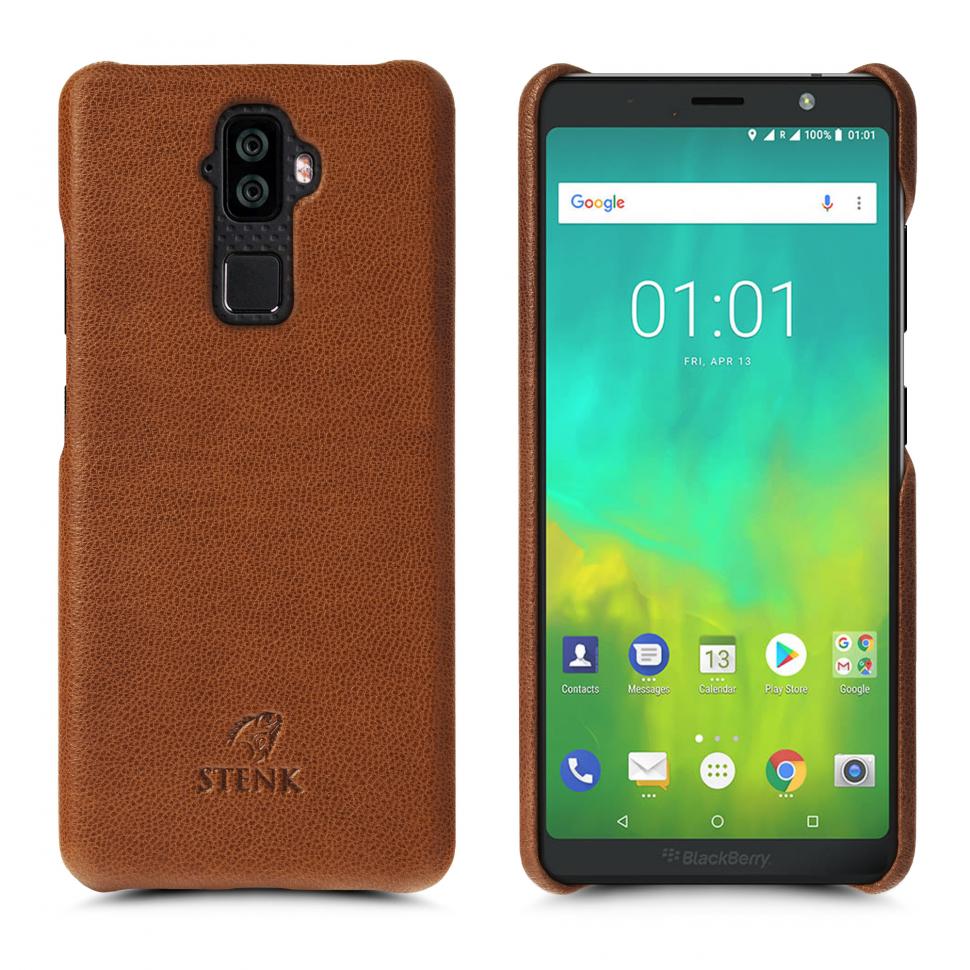 Кожаная накладка Stenk Cover для BlackBerry Evolve Camel Texas (69233)