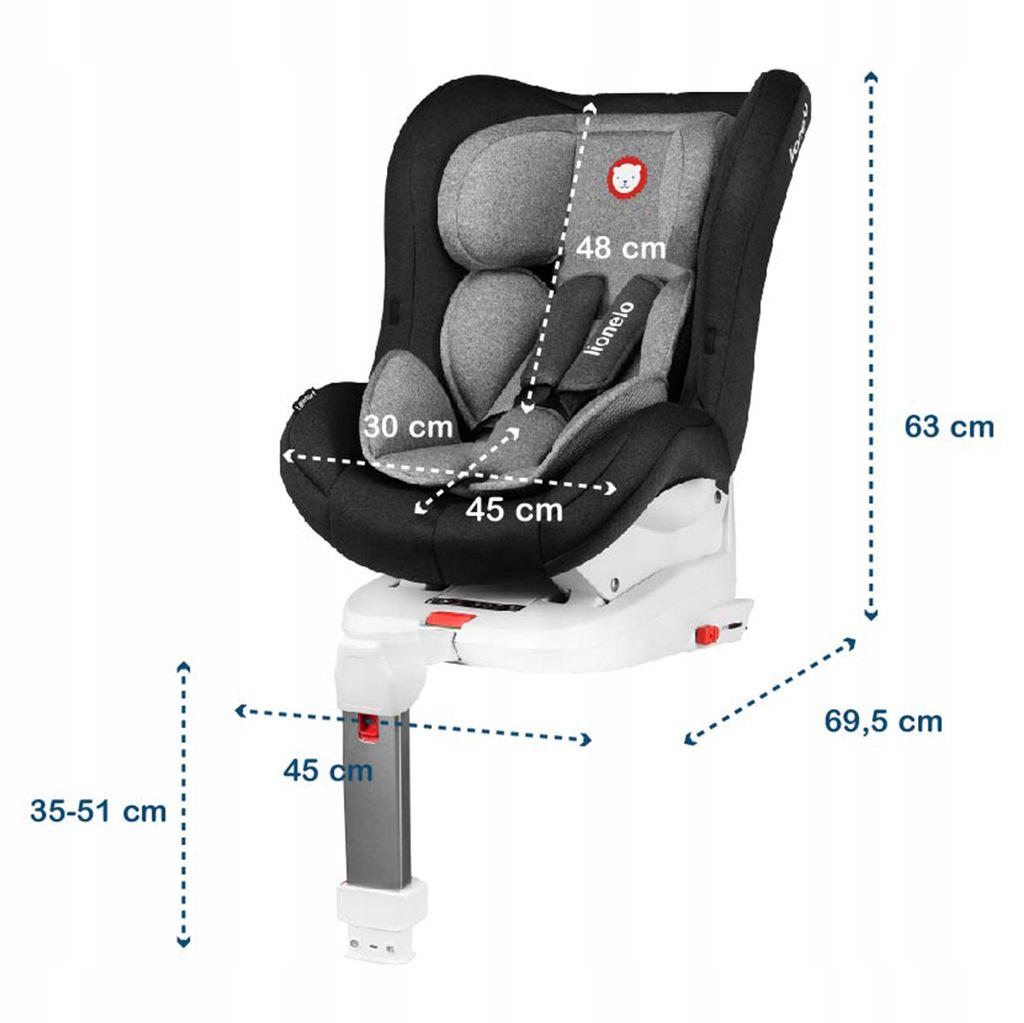 Автокресло Lionelo Lennart Carbon Isofix 0-18 kg - фото 6