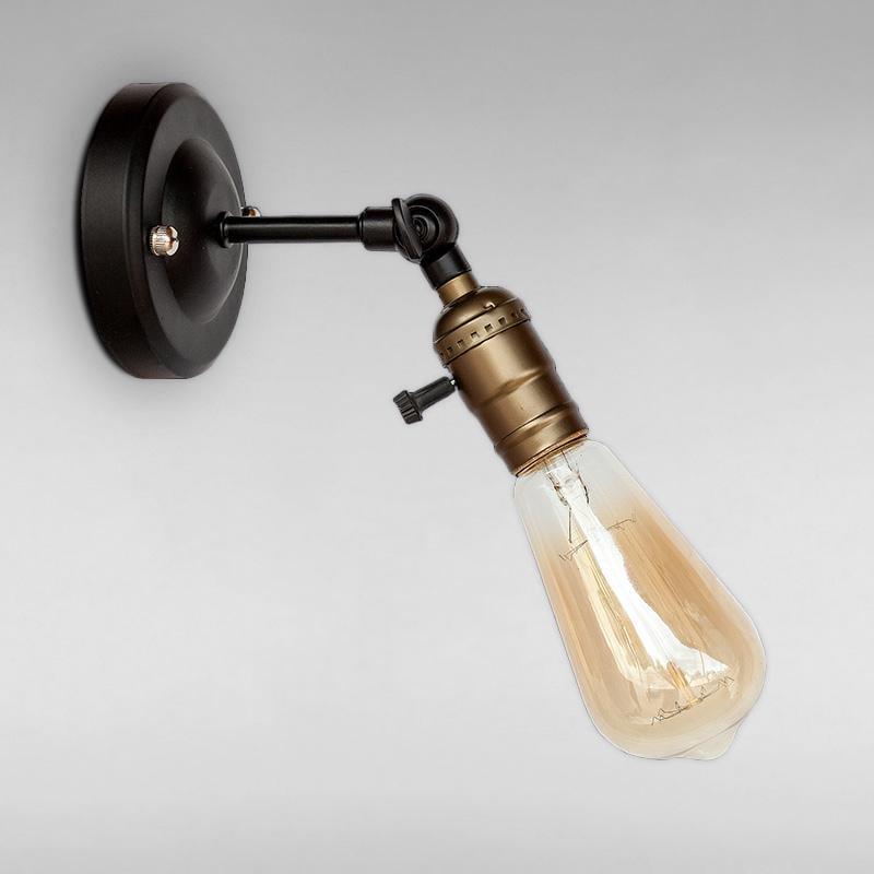 Стінковий світильник LS-18106-1 Чорний/Бронзовий