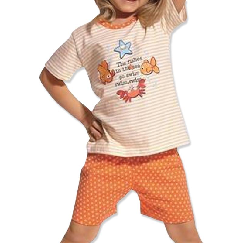 Комплект домашній для дівчинки Cornette 122 см-128 Orange (787/30 Swim)