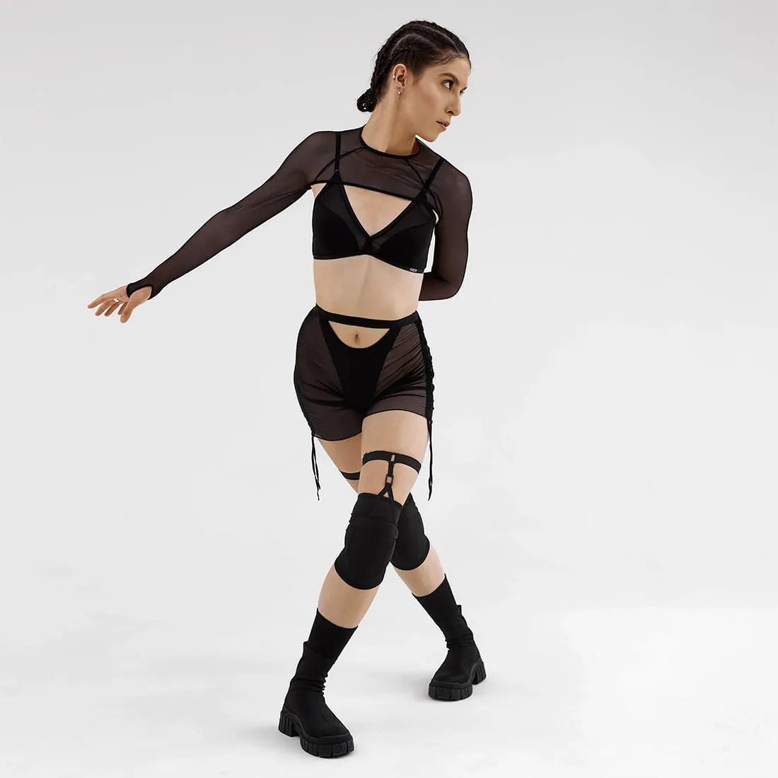 Наколінники для танців з гартерами пара S Чорний (QKP_BE_10768-3) - фото 3 Наколінники для танців з гартерами пара S Чорний (QKP_BE_10768-3) - фото 3