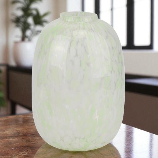 Ваза Modern Зеленый хрусталь 25 см Бело-зеленый (9287-019) Ваза Modern Зеленый хрусталь 25 см Бело-зеленый (9287-019)