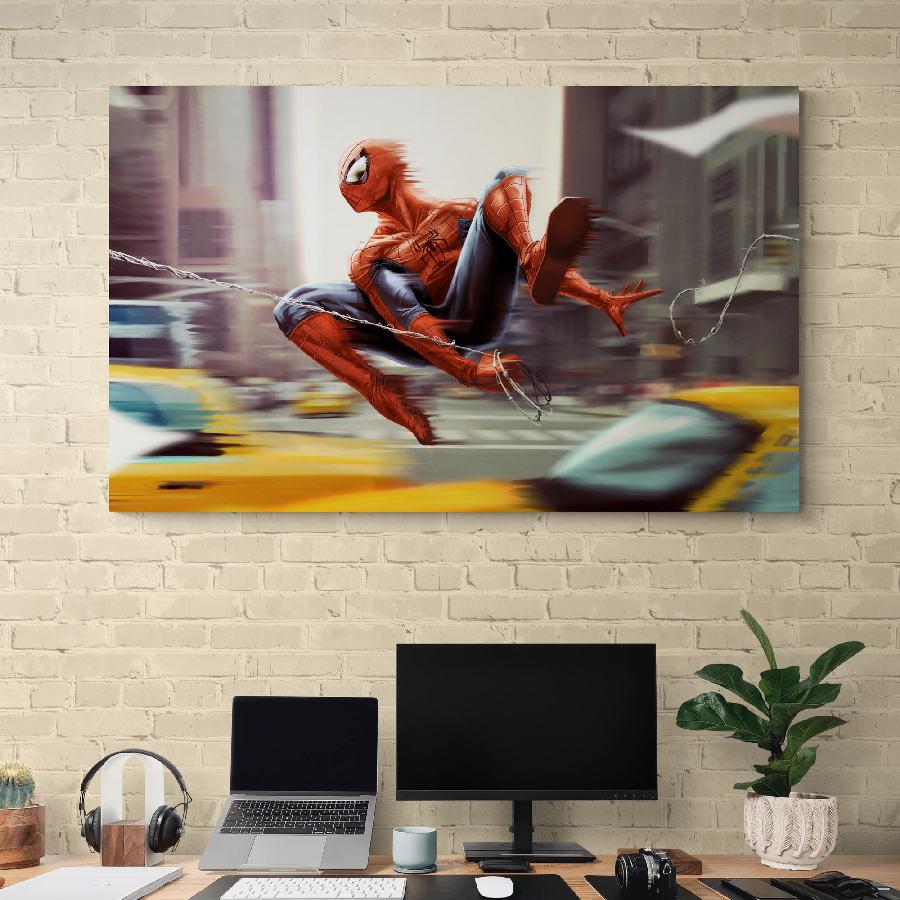 Картина на холсте HolstPrint Спайдермен 50х100 см