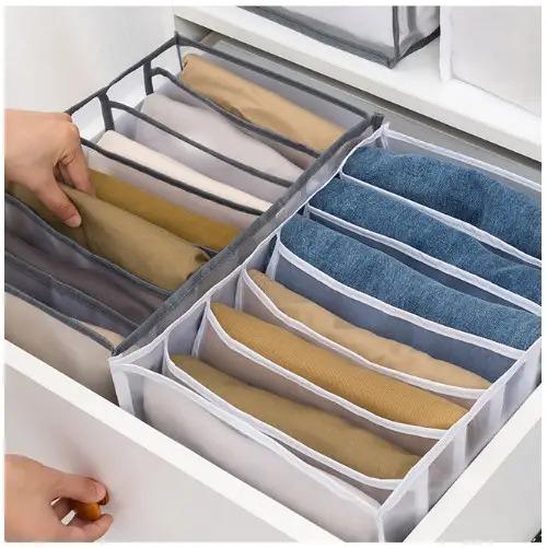 Органайзер для нижнего белья сетчатый 9 ячеек 32,5х25х18 см Серый (ОДШ-308-23) - фото 4