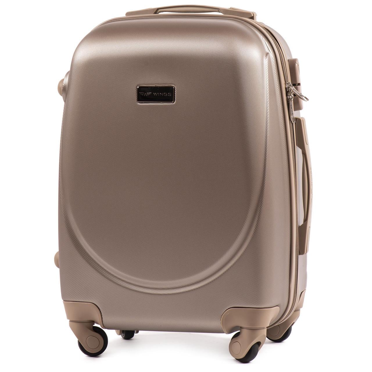 Валіза Wings К310 мала ручна поклажа на 4 колесах 55х37х23 см Шампань