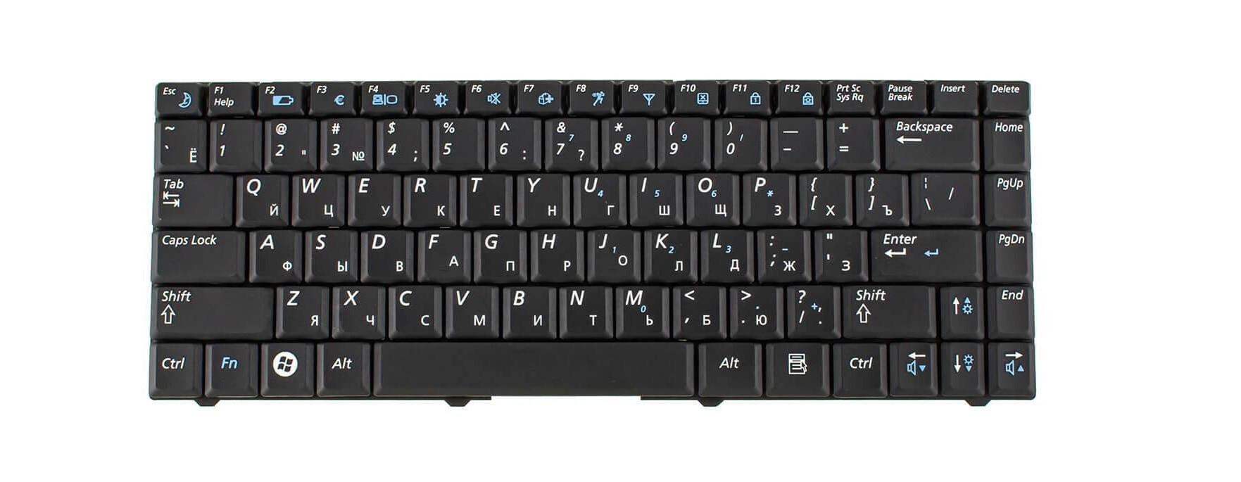 Клавиатура для ноутбука Samsung R519 BA59-02581D матовая (19813)