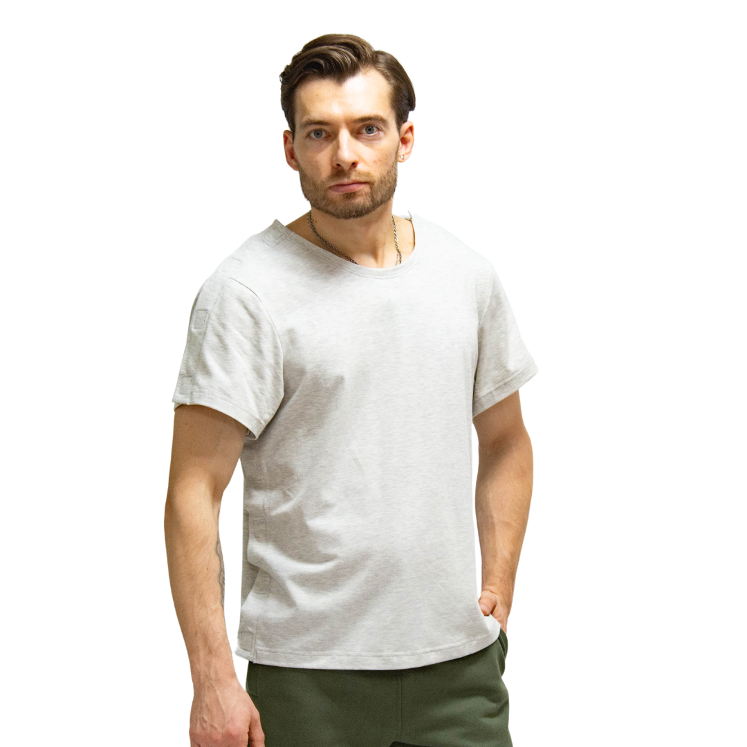 Футболка адаптивна КІРАСА трикотаж меланж (58 427-5)